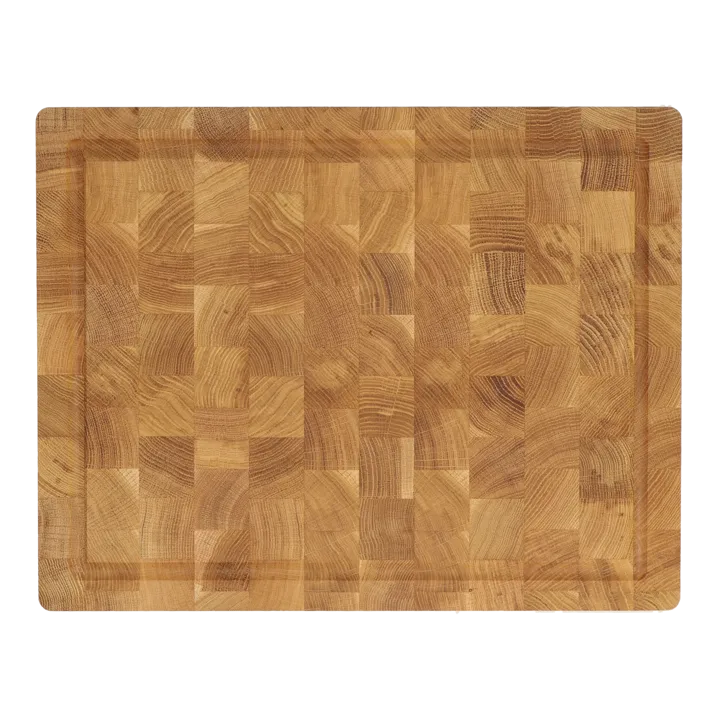 Nordwik Schneidebrett aus Endholz mit Saftrille 36x46 cm - Eiche - Nordwik