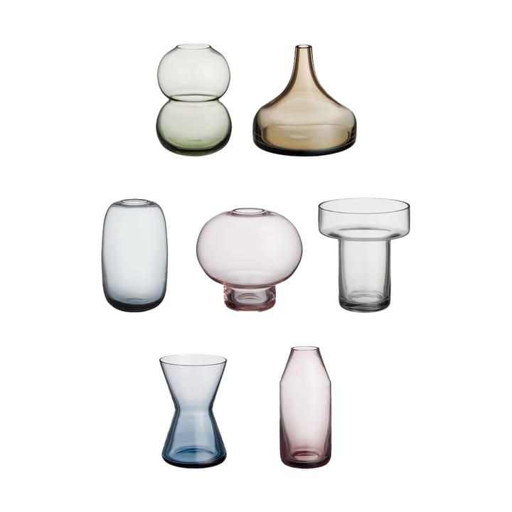 Midsummer Mini-Vasen - 7 Teile - Orrefors