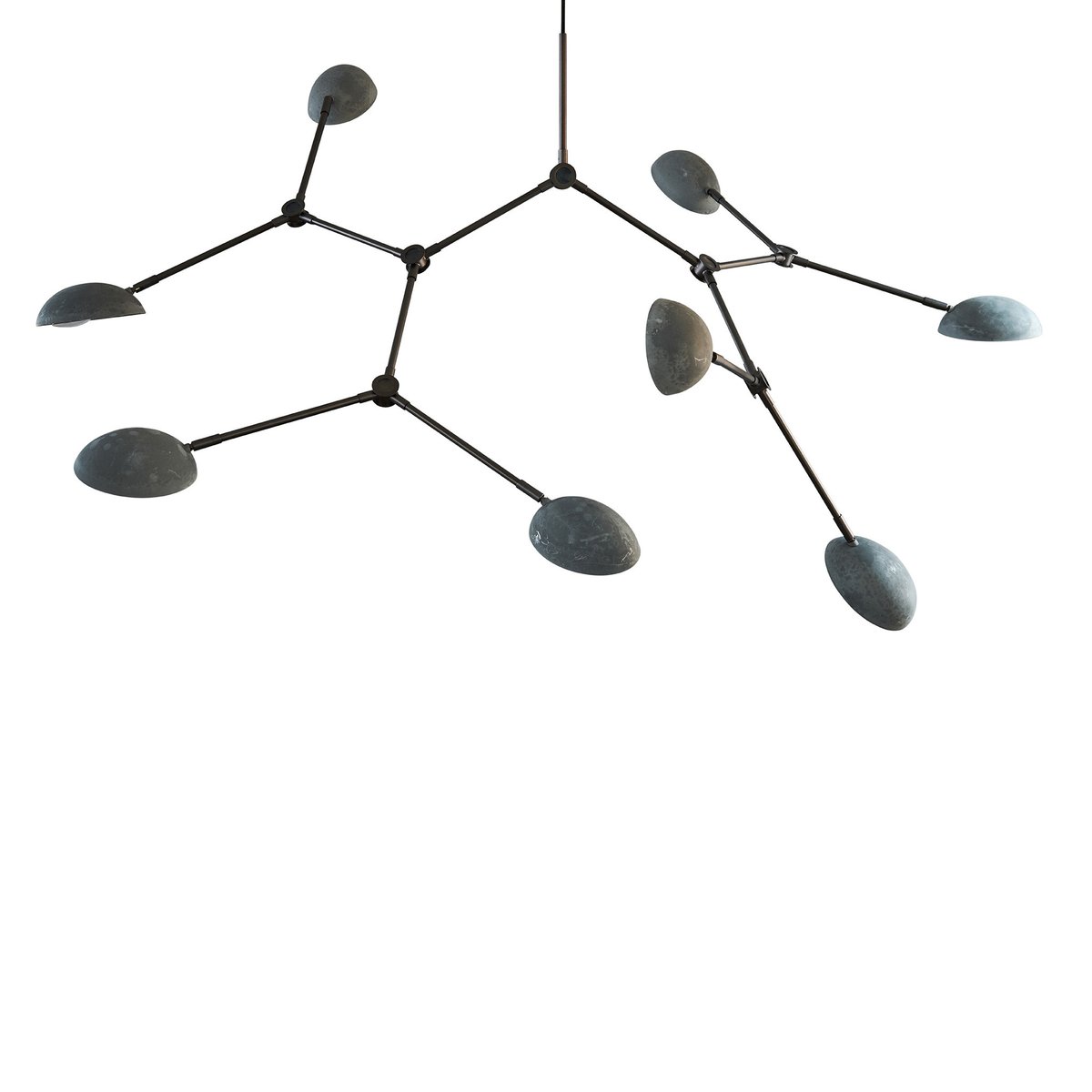 101 Copenhagen Drop Chandelier Deckenleuchte Oxidiert