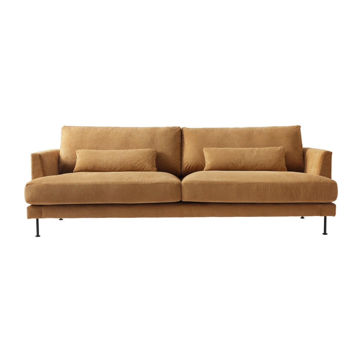 1898 Bredhult 3-Sitzer Sofa Metallbeine Jump 1959 Honey