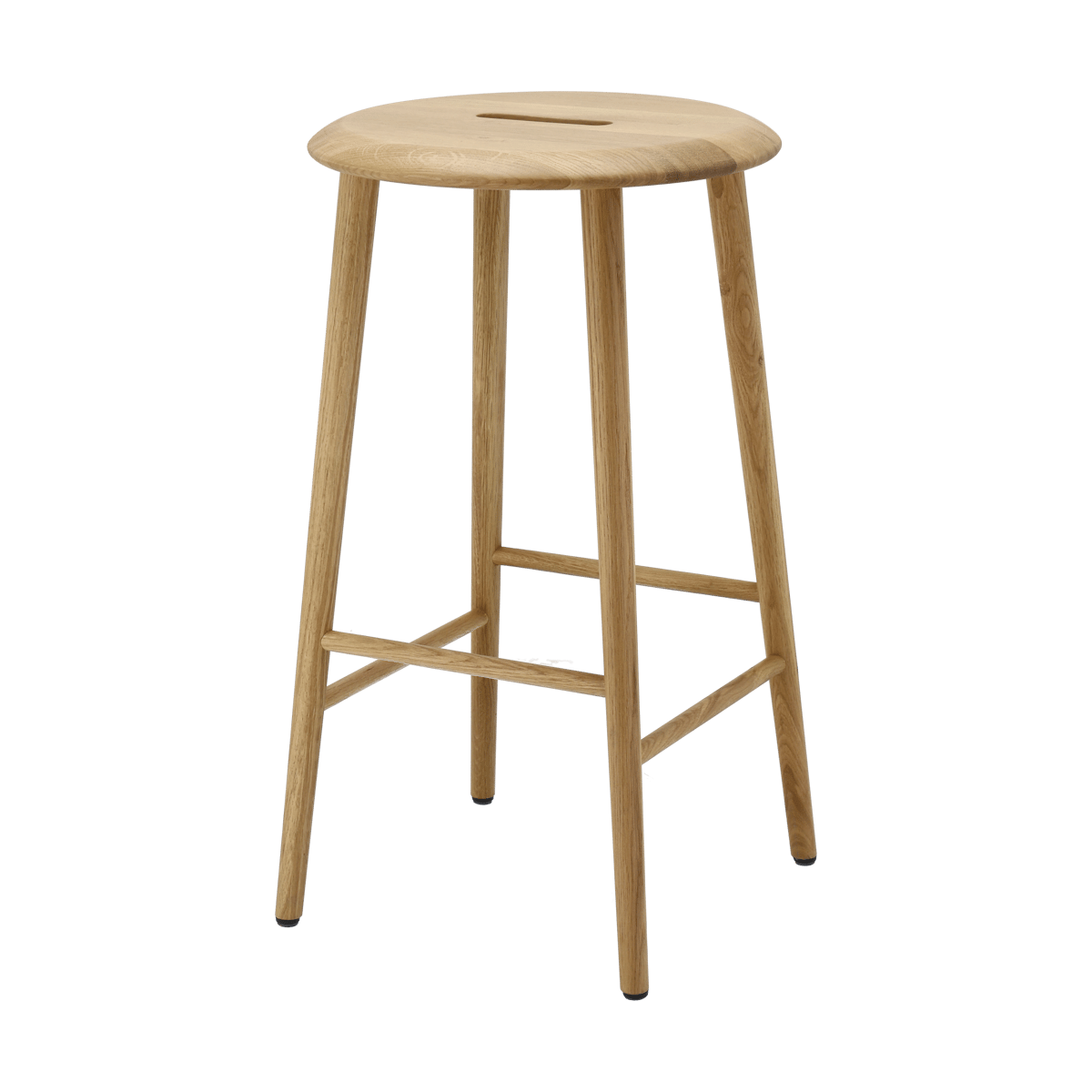 1898 Norrabo Hocker 65 cm Natur lackierte Eiche