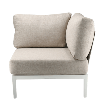 Santander Modulsofa Eckmodul - Weiß-beige - 1898