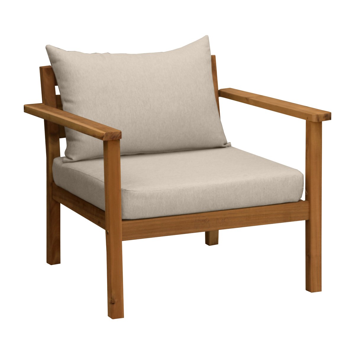 1898 Stockaryd Lounge-Sessel Teak/Beige