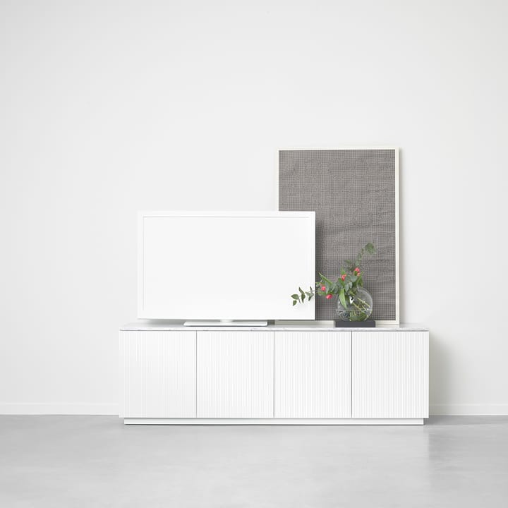 Beam Sideboard, Hellgrau, Eichengestell geölt A2