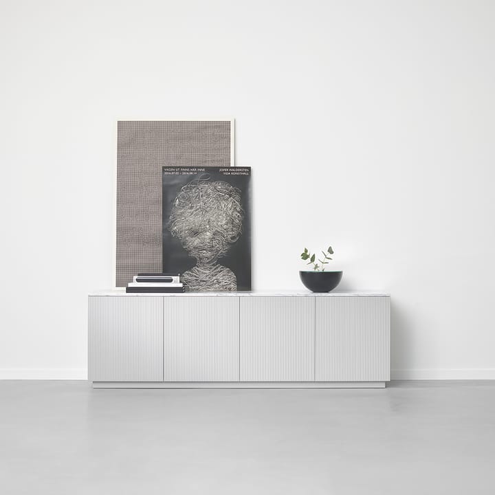 Beam Sideboard, Hellgrau, Eichengestell geölt A2