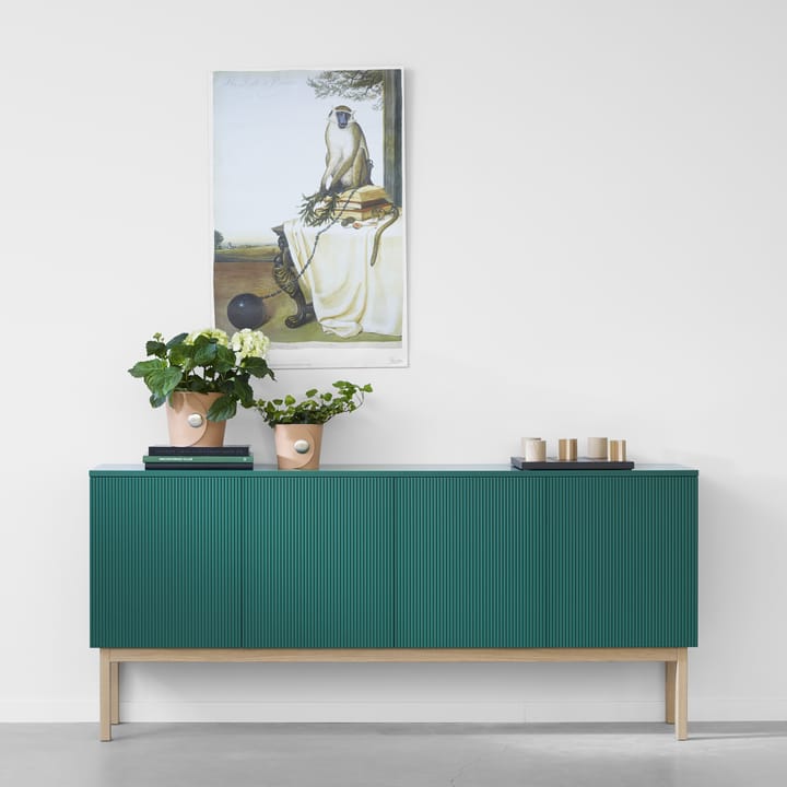 Beam Sideboard, Hellgrau, Eichengestell geölt A2