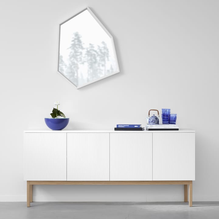 Beam Sideboard, Weiß lackiert, Gestell Eiche geölt A2