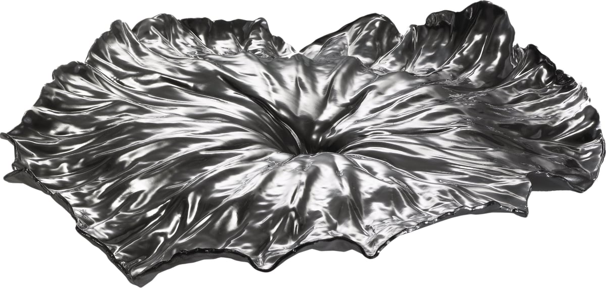 Alessi A Lotus Leaf Servierteller 45 cm Black