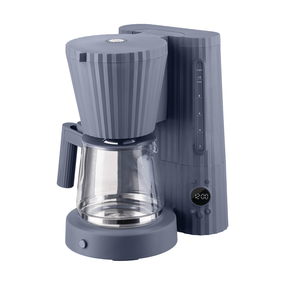 Alessi Plissé Kaffeemaschine Grau