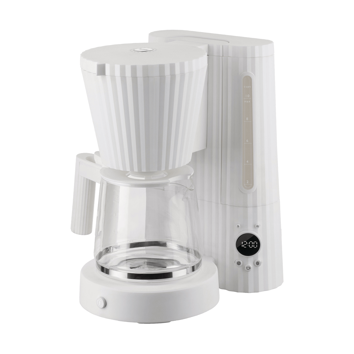 Alessi Plissé Kaffeemaschine Weiß