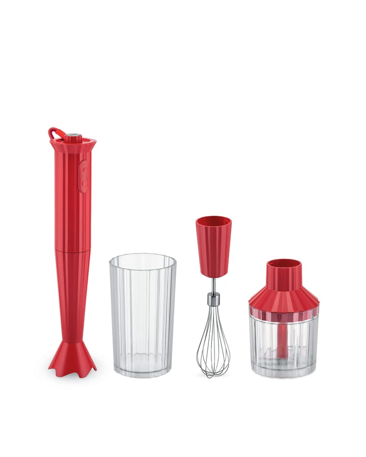 Plissé Stabmixer-Set - Rot - Alessi