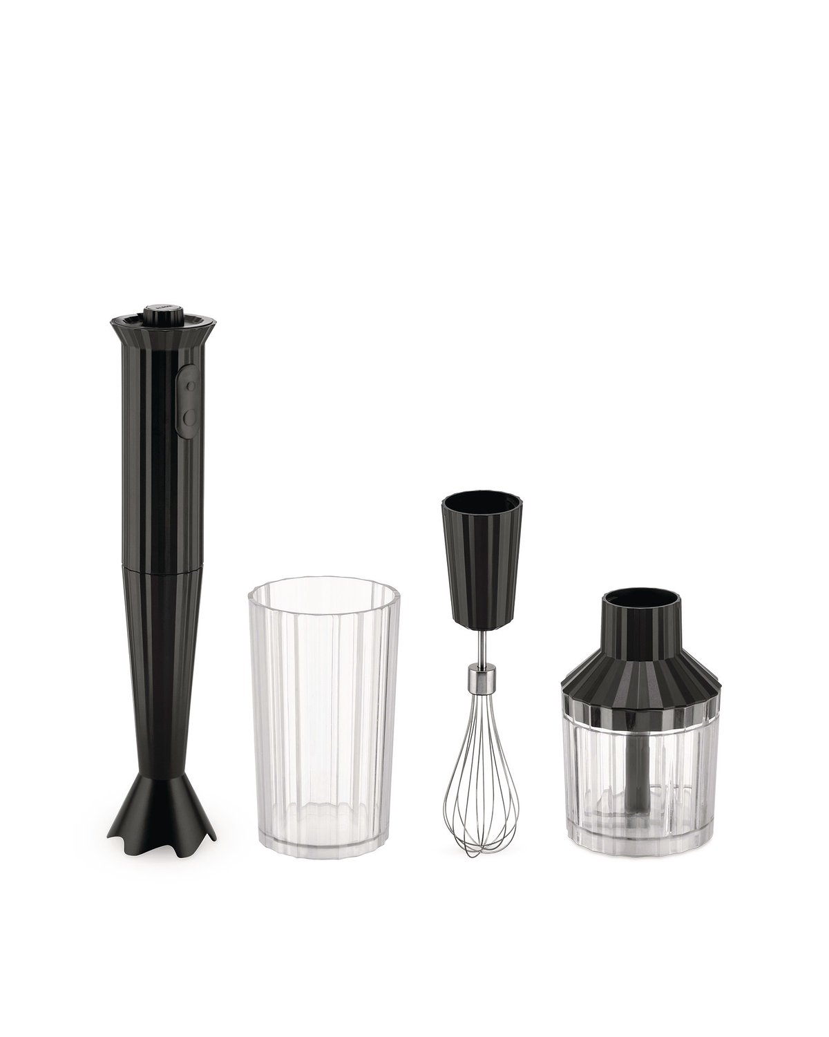 Alessi Plissé Stabmixer-Set Schwarz