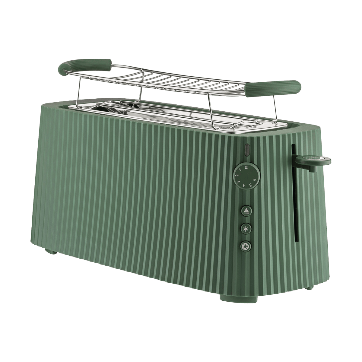 Alessi Plissé Toaster Doppel Grün