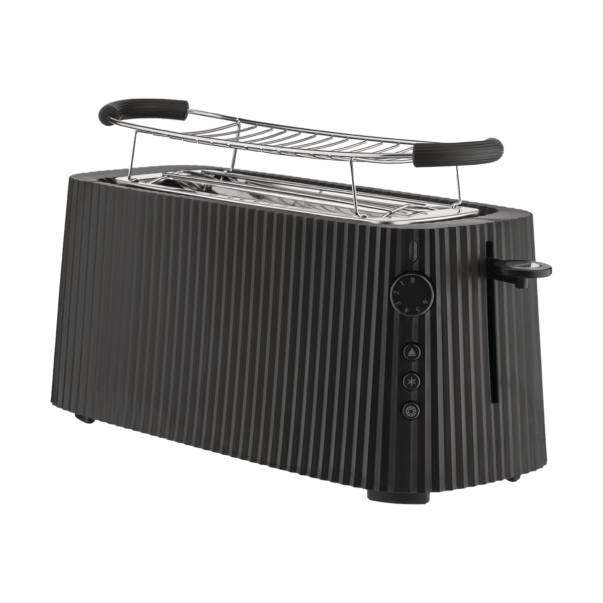 Alessi Plissé Toaster Doppel Schwarz