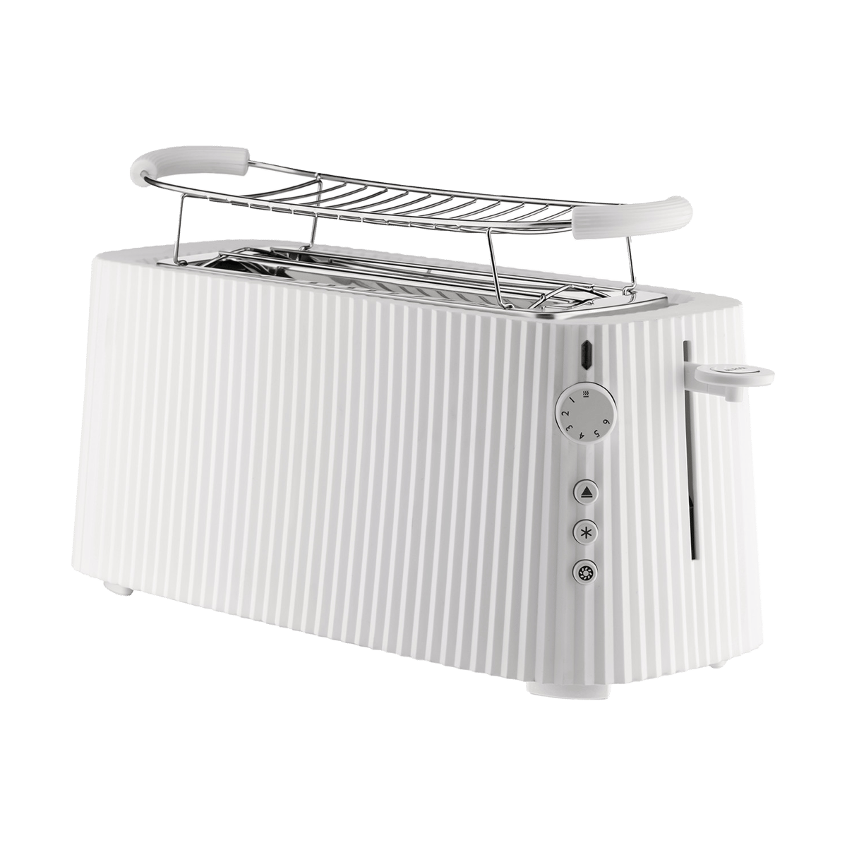 Alessi Plissé Toaster Doppel Weiß