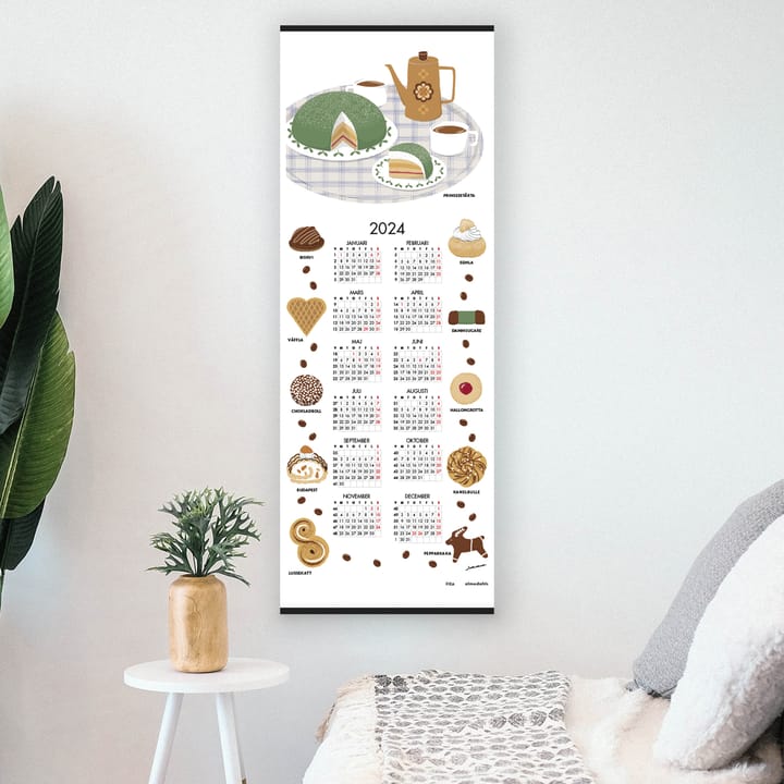 Fika Kalender 2024, 35 x 90cm Almedahls