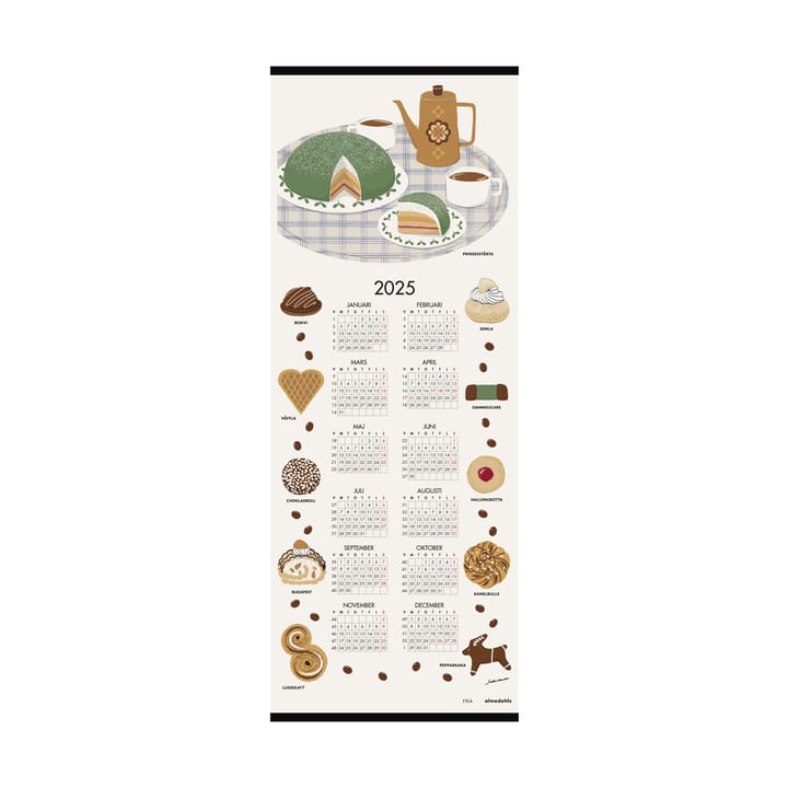 Fika Kalender 2025 - 35x90 cm - Almedahls