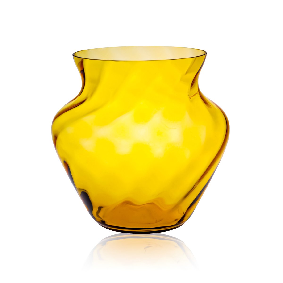 Anna Von Lipa Dahlia Vase Amber