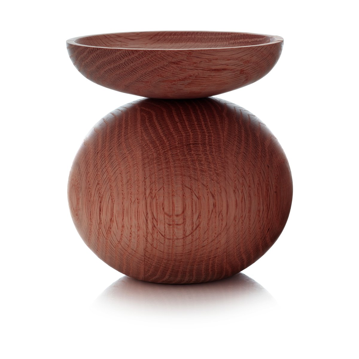 Applicata Shape bowl Vase Geräucherte Eiche