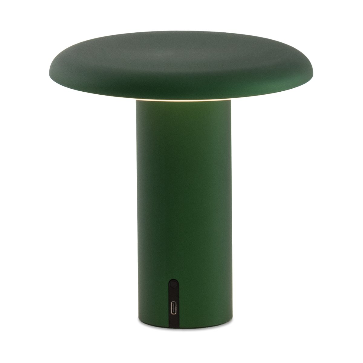 Artemide Takku tragbare Tischleuchte 19cm Anodized green