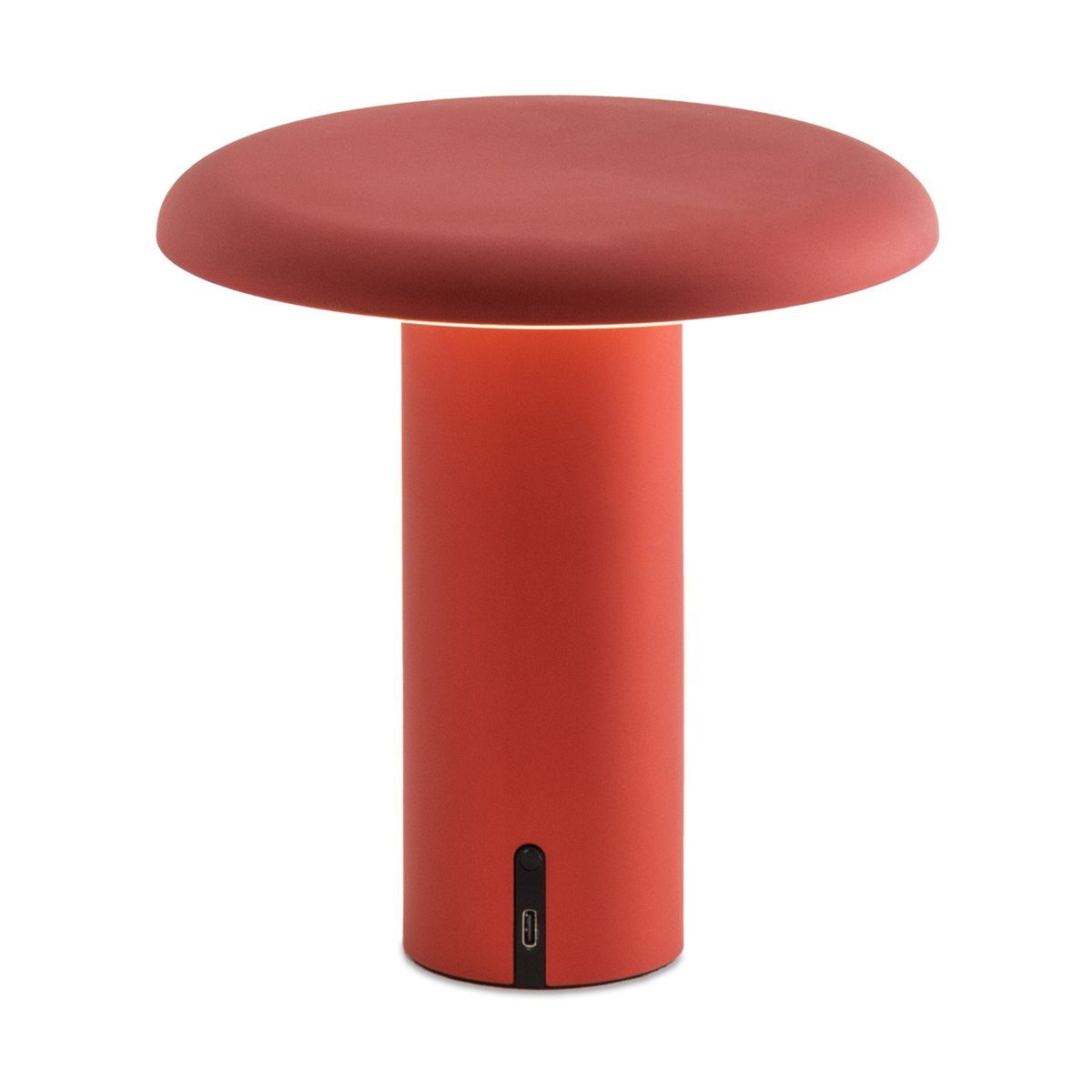 Artemide Takku tragbare Tischleuchte 19cm Anodized red