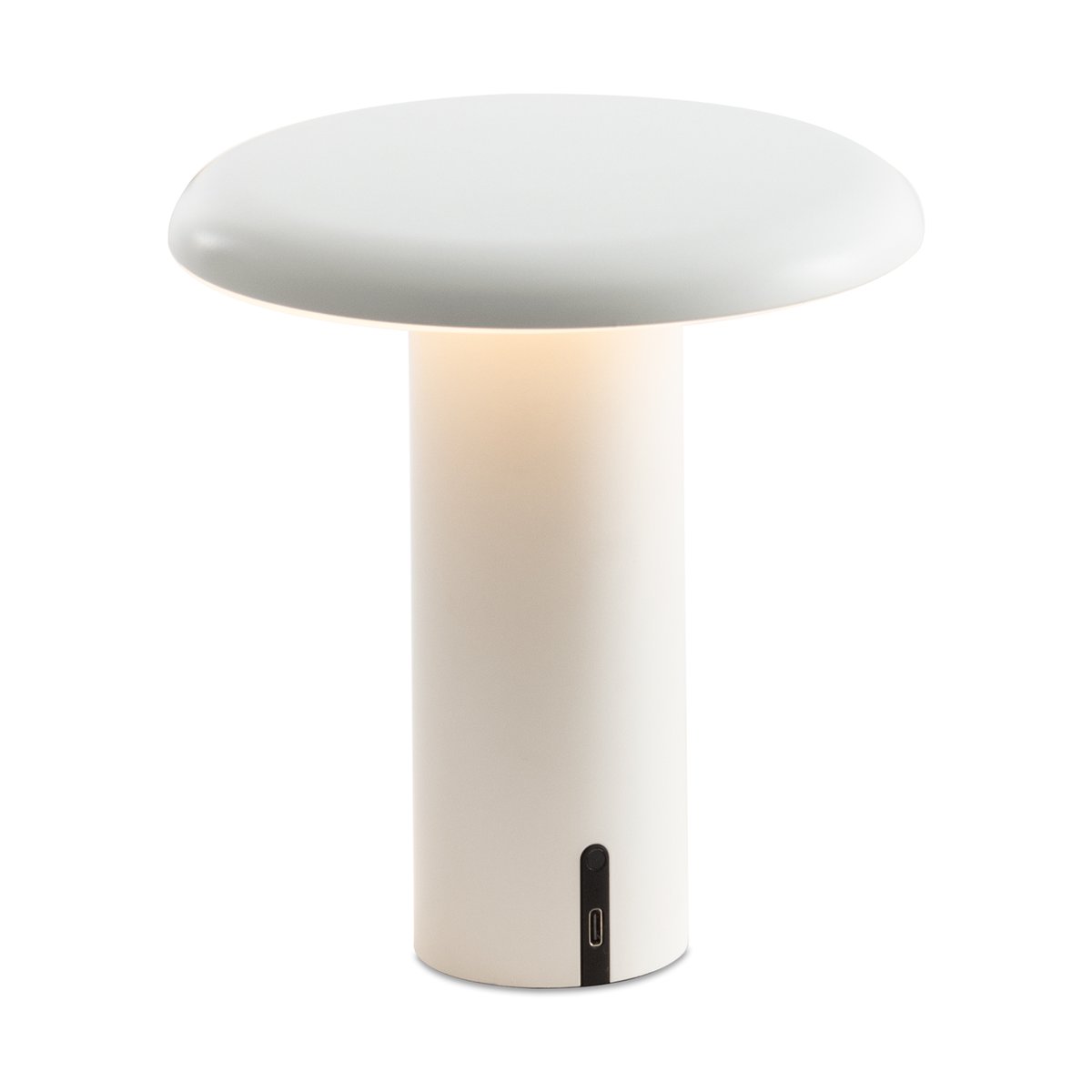 Artemide Takku tragbare Tischleuchte 19cm Varnished white