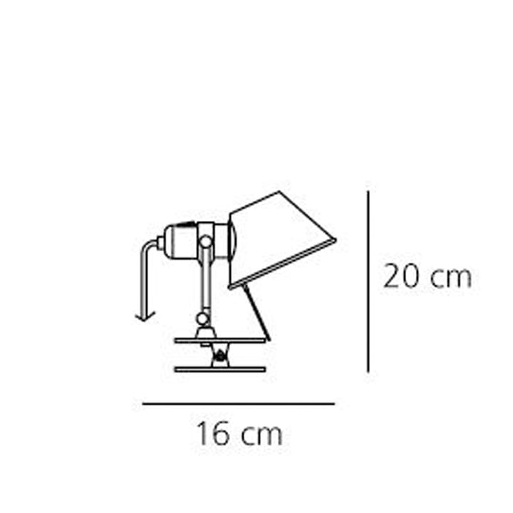 Tolomeo pinza micro Wandleuchte - Aluminium, led - Artemide