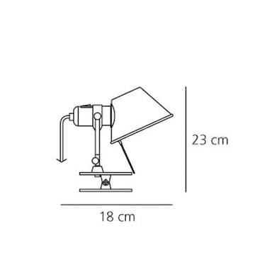 Tolomeo pinza Wandleuchte - Aluminium, led - Artemide