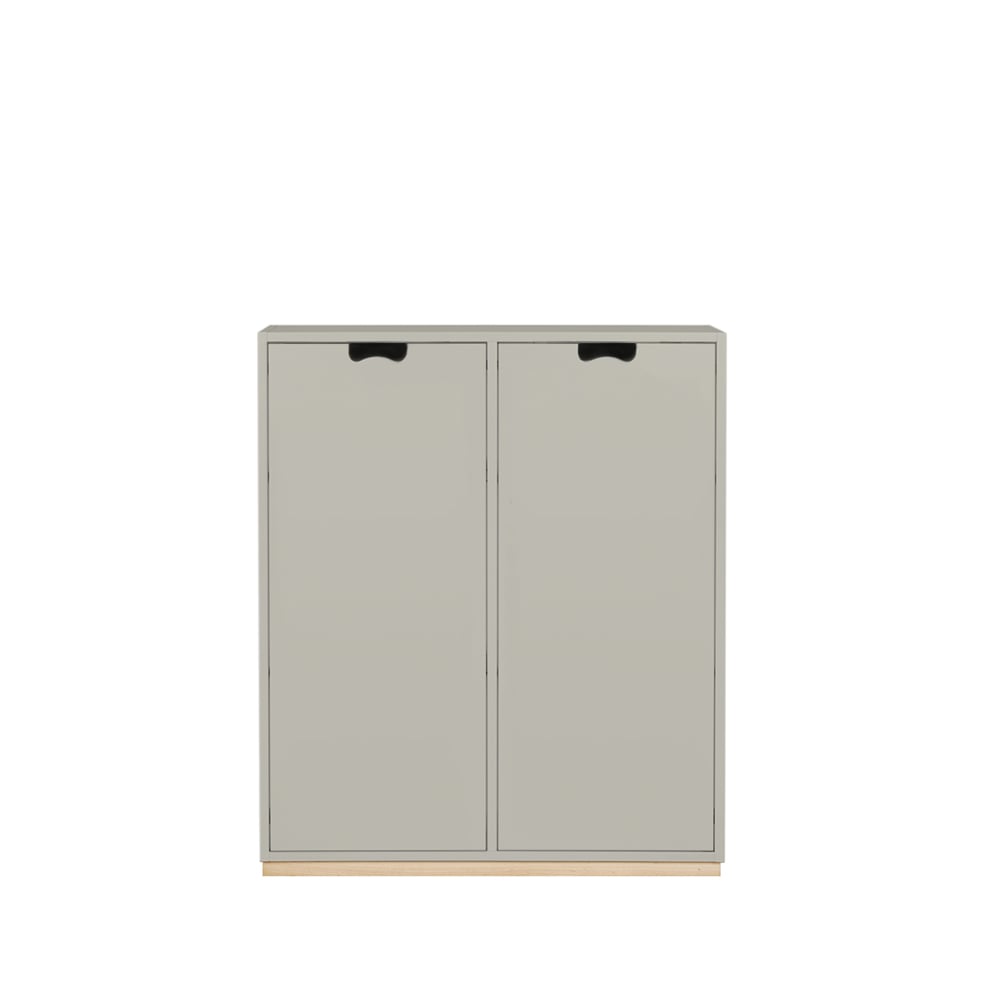 Asplund Snö E Schrank Light grey, birkensockel/verdeckte türen, 42 cm