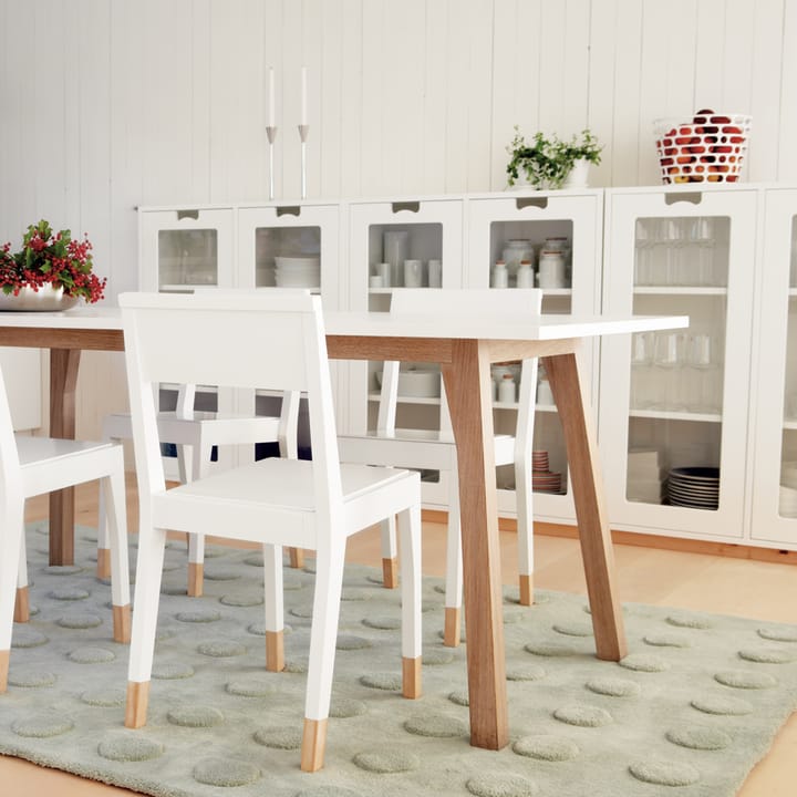 Snö E Vitrinenschrank, Light grey, eichensockel, 30 cm Asplund