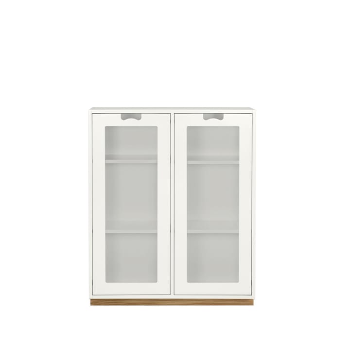 Snö E Vitrinenschrank, White, Eichensockel,  30 cm Asplund