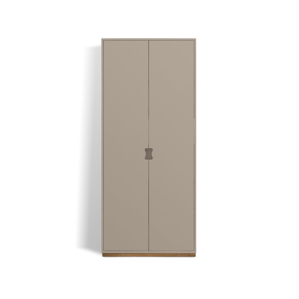 Asplund Snö F Hochschrank Dark sand, eichensockel, 30 cm