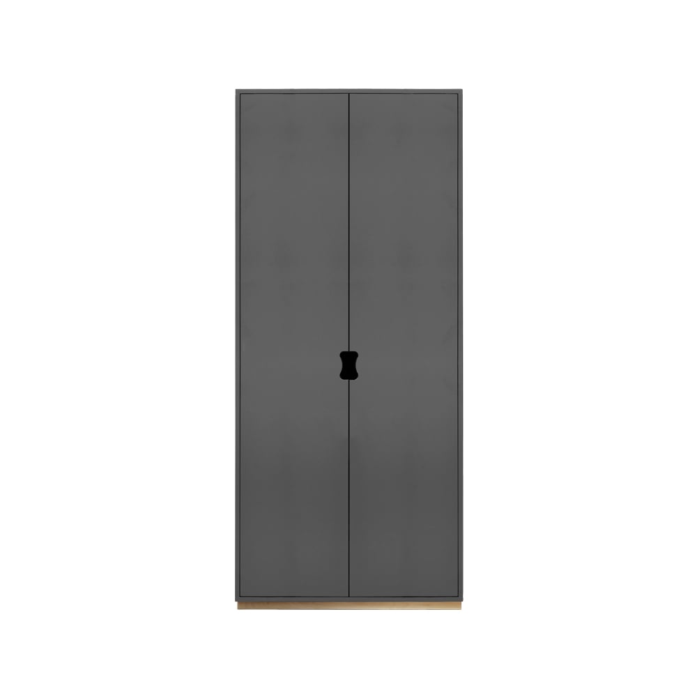 Asplund Snö F Hochschrank Storm grey, birkensockel, 30 cm