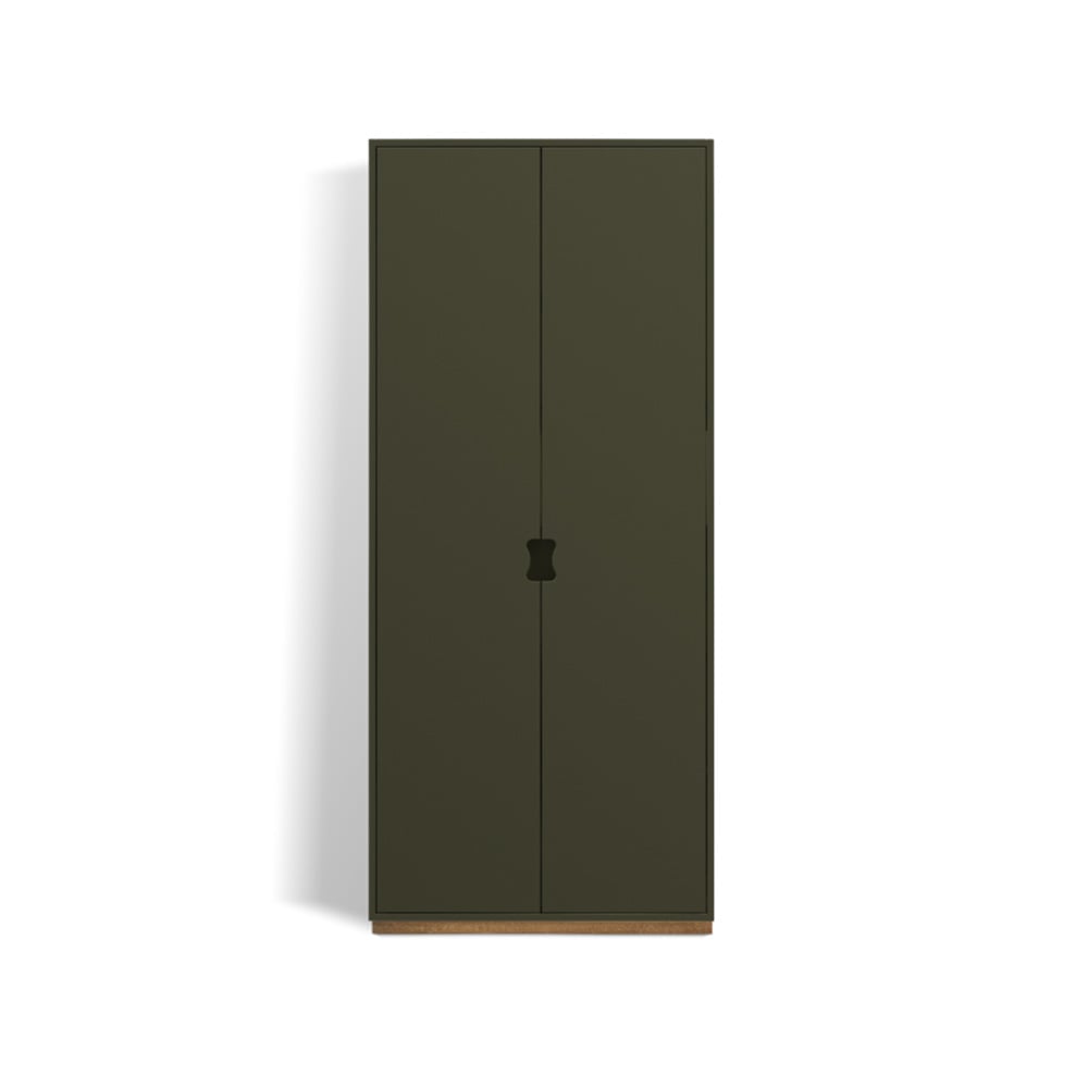 Asplund Snö F Hochschrank Taupe, eichensockel, 30 cm