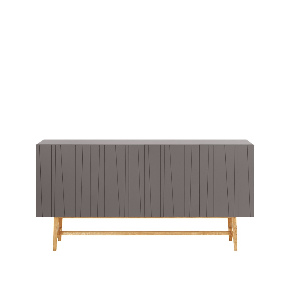 Asplund Vass 60 180 Sideboard Storm grey, weiße Eiche P2 Gestell