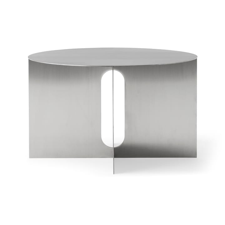 Androgyne Beistelltisch Ø63 cm, Brushed steel Audo Copenhagen