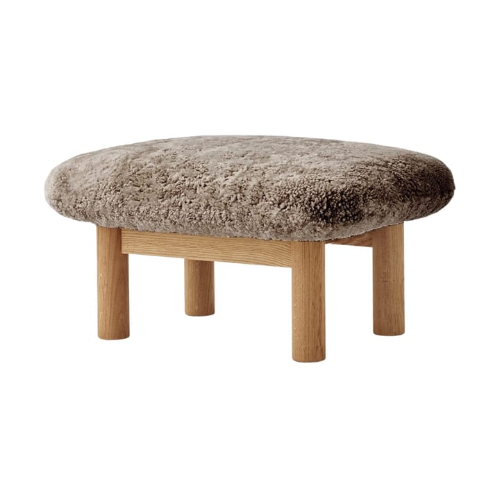 Brasilia Fußhocker - Natural oak-Sahara sheepskin curly - Audo Copenhagen