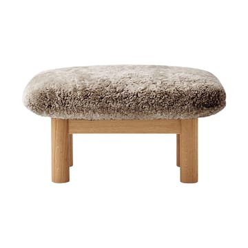 Brasilia Fußhocker - Natural oak-Sahara sheepskin curly - Audo Copenhagen