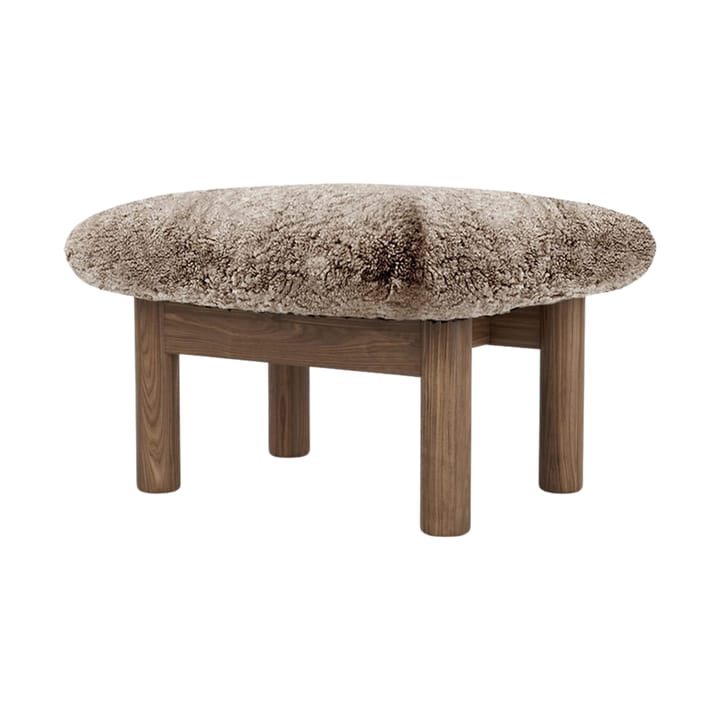 Brasilia Fußhocker - Walnut-Sahara sheepskin curly - Audo Copenhagen