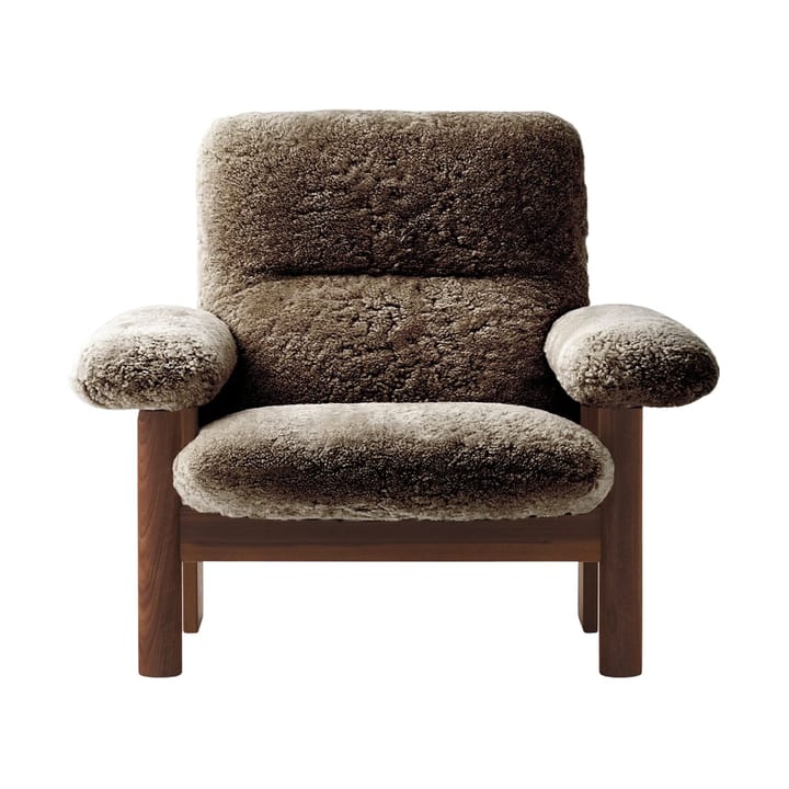 Brasilia Sessel, Dark oak-Sahara sheepskin curly Audo Copenhagen