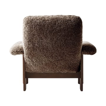 Brasilia Sessel - Dark oak-Sahara sheepskin curly - Audo Copenhagen