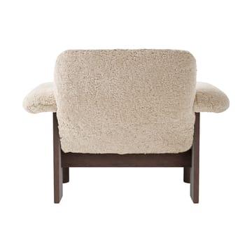 Brasilia Sessel low back - Dark oak-Nature sheepskin curly - Audo Copenhagen