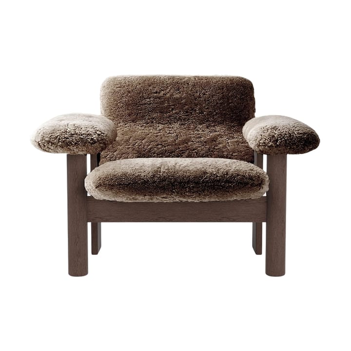 Brasilia Sessel low back, Dark oak-Sahara sheepskin curly Audo Copenhagen