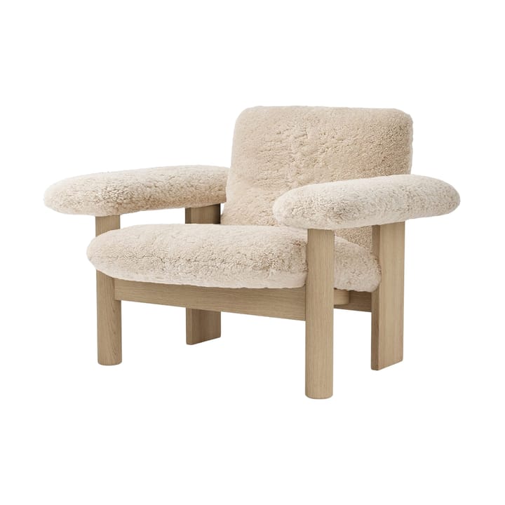 Brasilia Sessel low back - Natural oak-Nature sheepskin curly - Audo Copenhagen