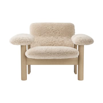 Brasilia Sessel low back - Natural oak-Nature sheepskin curly - Audo Copenhagen