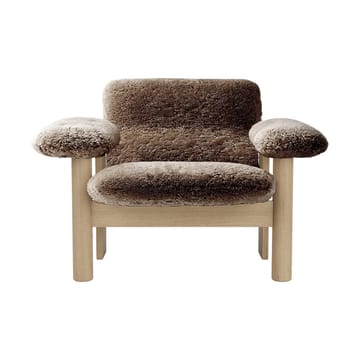 Brasilia Sessel low back - Natural oak-Sahara sheepskin curly - Audo Copenhagen