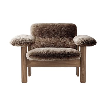 Brasilia Sessel low back - Walnut-Sahara sheepskin curly - Audo Copenhagen