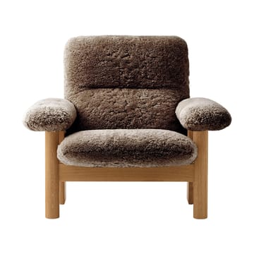 Brasilia Sessel - Natural oak-Sahara sheepskin curly - Audo Copenhagen