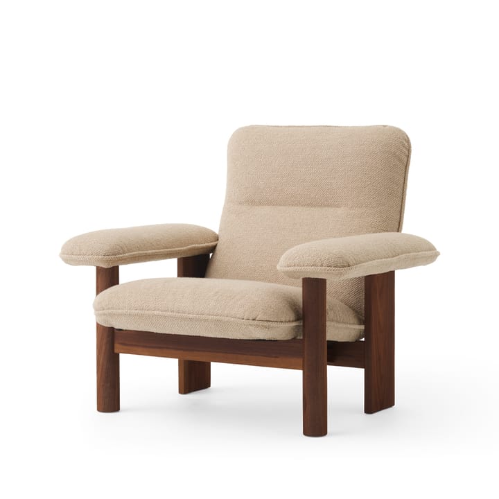 Brasilia Sessel - Walnut-Bouclé 02 beige - Audo Copenhagen