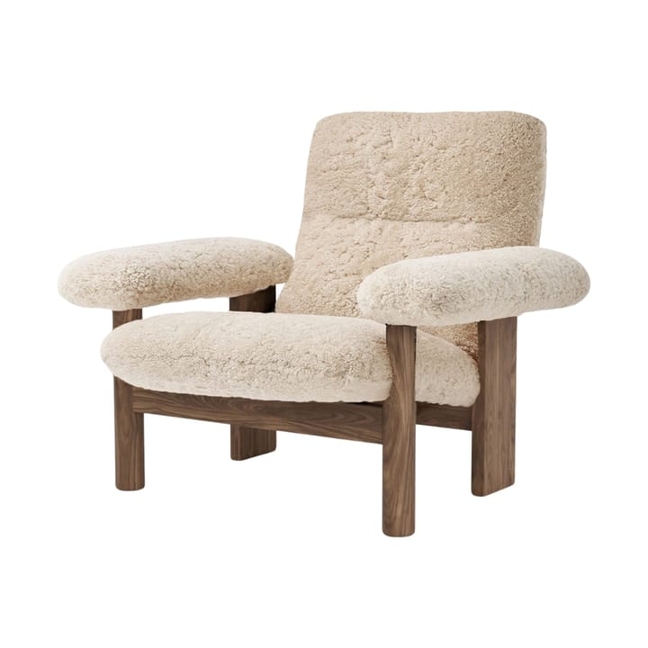 Brasilia Sessel - Walnut-Nature sheepskin curly - Audo Copenhagen